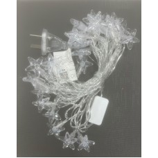 Luz estrella 28 leds fria (blanca) enchufe