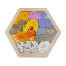 Juego de madera encastre hexagonal varios modelos