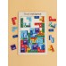 Juego de madera Tetris De Madera Juego Didáctico 42 Piezas Montessori Niños 17x27cm