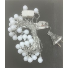 Luz bola 28 leds fria (blanca) enchufe