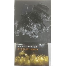 Luz solar  renos 5mts calida (amarilla)