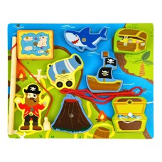 Juego de madera de pesca con iman varios escenarios 18x22cm