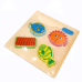 Juego de madera didactico comidas