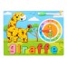 Juego de madera Puzzle Encastre Animal Pizarra Reloj Madera 23x30cm