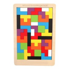 Juego de madera Rompecabezas Tetris Madera 40 Piezas 