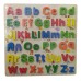 Juego de madera Tabla Encajable D Madera Abecedario Mayúsculas Y Minúsculas +Numeros Del 1 Al 20 F 30x30cm