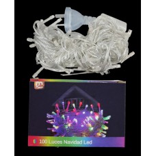 Luz 100 leds color enchufe