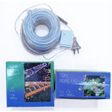 Luz manguera fina 10mts color enchufe