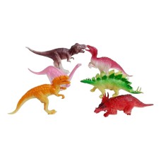 Set dinosaurios de goma x6