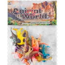 Set de dinosaurios chicos x12 en blister