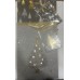 Bolsa de regalo navideña negra/plateada 42x31cm