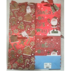 Bolsa de regalo navidad galleta de jengibre 23x18cm