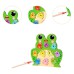 Juego de madera pesca ranas numeros y colores imantado 23x23cm Juego de madera pesca ranas numeros y colores imantado 23x23cm