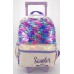 Mochila Infantil Escolar Unicornio Lentejuelas C/rueditas