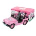 Camioneta Jeep Princesas Con Stickers Para Muñeca