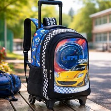 Mochila Con Carro Skora Auto Play Speed 18 Pulgadas