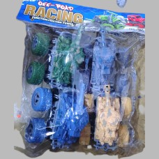 Set de tanques de guerra a friccion en blister x4