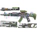 Rifle tactico militar con vibracion, luz y sonido