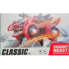Auto dinosaurio transformer 2 en 1 con luz y sonido