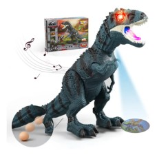 Dinosaurio con sonido humo luz vapor pone huevos