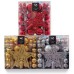 Set de adornos de navidad bolas surtidas y estrella x103 (dorado, plateado o rojo) Set de adornos de navidad bolas surtidas y estrella x103 (dorado, plateado o rojo)