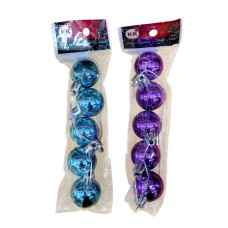 Adorno de navidad bolas brillante colgantes mini x5