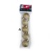 Adorno de navidad bolas glitter colgantes mini x5
