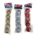 Adorno de navidad bolas glitter colgantes mini x5
