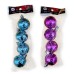 Adorno de navidad bolas brillante colgantes chicas x4