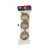 Adorno de navidad bolas mediana glitter colgantes x3