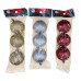 Adorno de navidad bolas mediana glitter colgantes x3