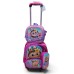 Mochila carrito con vianda y cartuchera varios personajes