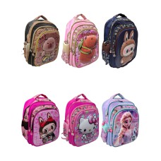Mochila infantil escolar grande 40x35x20cm varios diseños