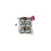 Adorno de navidad bolas glitter colgantes mini x6