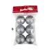 Adorno de navidad bolas glitter colgantes mini x6