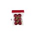 Adorno de navidad bolas glitter colgantes mini x6