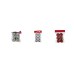 Adorno de navidad bolas glitter colgantes mini x6