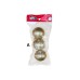 Adorno de navidad bolas mediana glitter colgantes x3