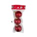 Adorno de navidad bolas mediana glitter colgantes x3