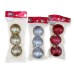 Adorno de navidad bolas mediana glitter colgantes x3