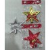 Adorno de navidad estrella para arbol 13cm (dorado, plateado o rojo) Adorno de navidad estrella para arbol 13cm (dorado, plateado o rojo)