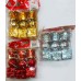 Adorno de navidad colgante para arbol tambor, bola y regalo x9 (dorado, plateado o rojo)