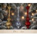 Adorno de navidad para arbol punta estrella diseño con glitter 19cm Adorno de navidad para arbol punta estrella diseño con glitter 19cm