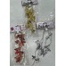 Adorno de navidad guirnalda campanas con mariposas (dorado, plateado o rojo)