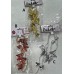 Adorno de navidad guirnalda campanas con mariposas (dorado, plateado o rojo)