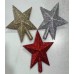 Adorno de navidad estrella de arbol (dorado, plateado o rojo)