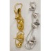 Adorno de navidad guirnalda de 6 campanas dorado o plateado Adorno de navidad guirnalda de 6 campanas dorado o plateado