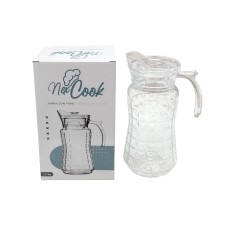 Jarra de vidrio con tapa 1,7lts 26x10cm
