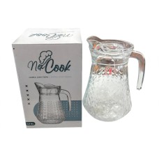 Jarra de vidrio con tapa 1,5lts 21,5x11cm