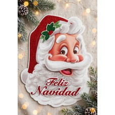 Adorno de navidad Santa Feliz Navidad colgante grande